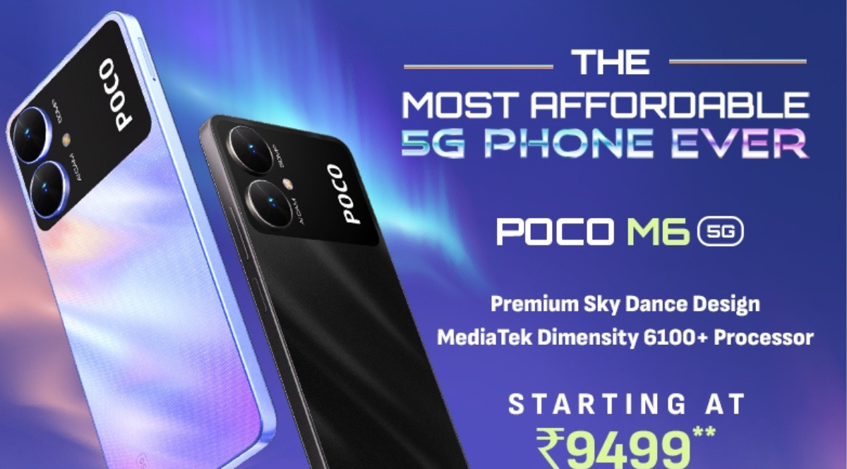 POCO M6 5G PRICE IN INDIA (8GB RAM -256GB Storage)