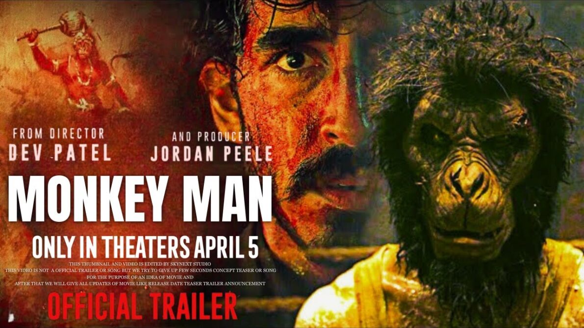 dev patel monkey man movie Hollywood trailer 2023-2024-cast-Ott release date