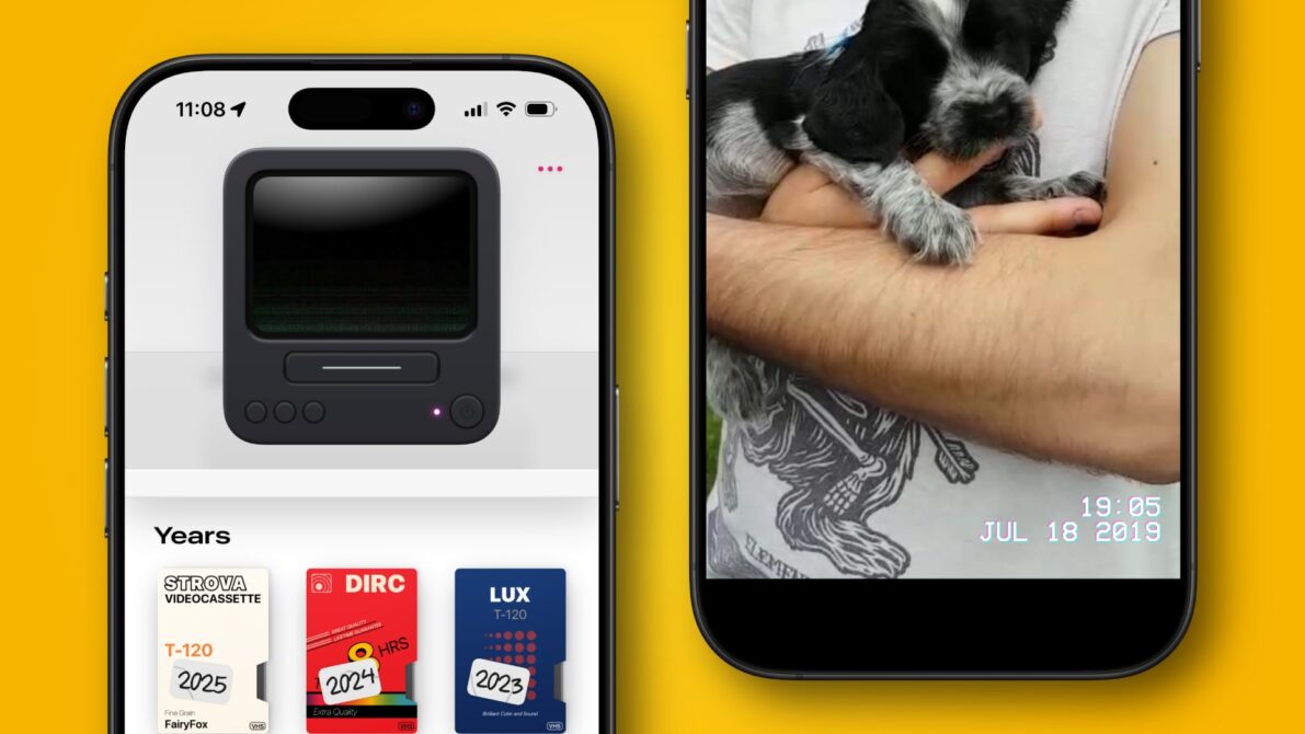 This glorious iPhone app brings back the lost joy of watching family VHS tapes – only with your forgotten smartphone videos This glorious iPhone app brings back the lost joy of watching family VHS tapes – only with your forgotten smartphone videos
