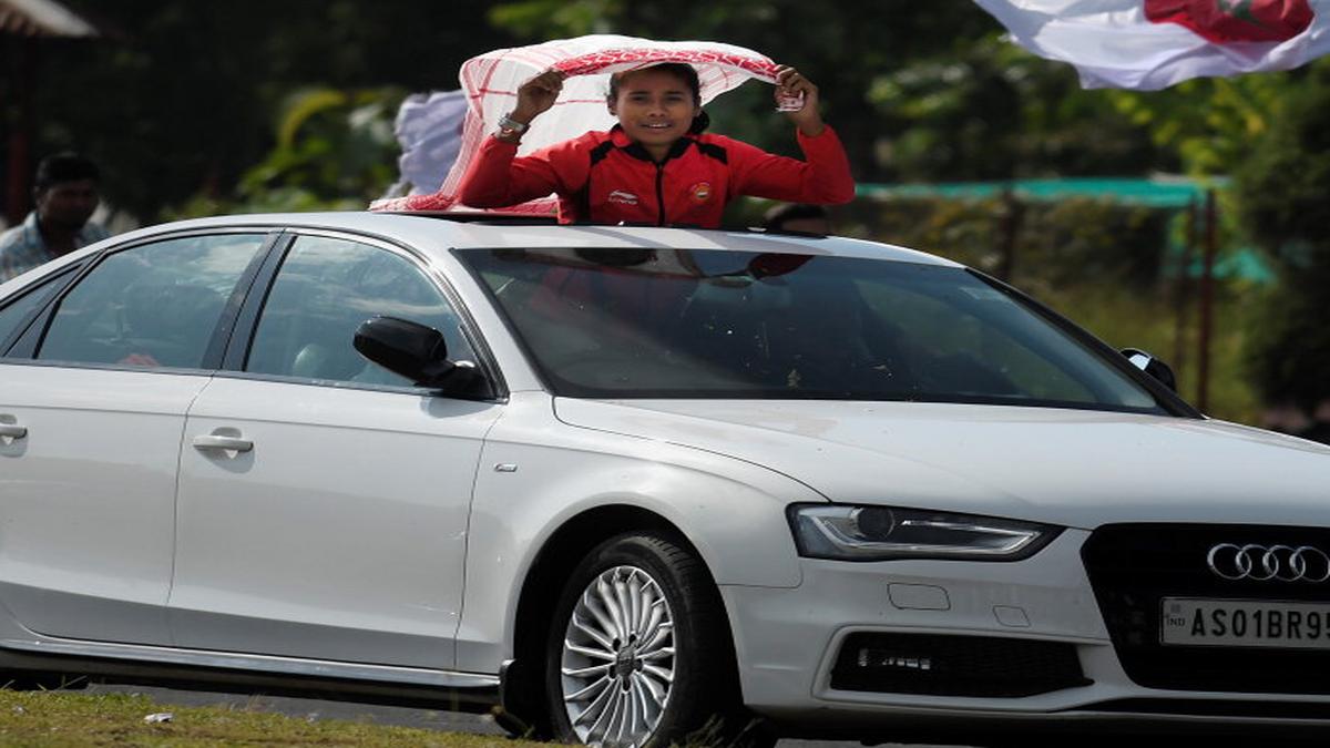 Hima Das returns home to rousing reception