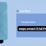 Sego Smart 9 HD full specifications and price in Pakistan - 6.6-inch display, 13MP triple camera, 4,000mAh battery, and 64GB storage features shown.