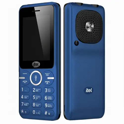 itel Muzik 450 music feature phone with powerful speakers and audio controls showing price in Pakistani Rupees