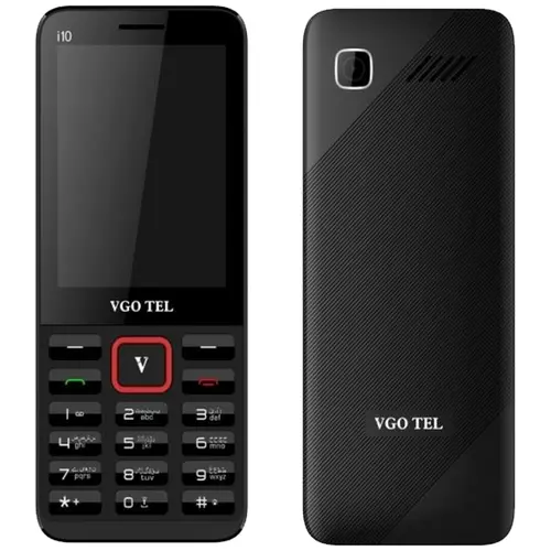 VGO TEL i10 price in Pakistan - buy latest VGO TEL i10 feature phone with 2.8 inch QVGA display, 3000mAh battery, dual SIM support, digital camera, FM radio, Bluetooth and microSD card slot up to 32GB